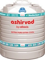 1000L White Water Tank Weather Guard Ashirvad